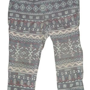 Leggings - grey pink & silver - Children's Place - size 18-24m